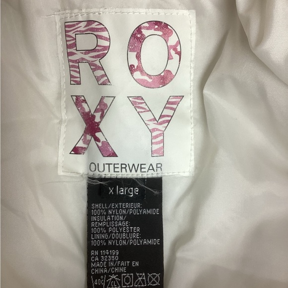 ROXY Snowboarding Skiing Snow Jacket Girl’s size X Large - Picture 4 of 8